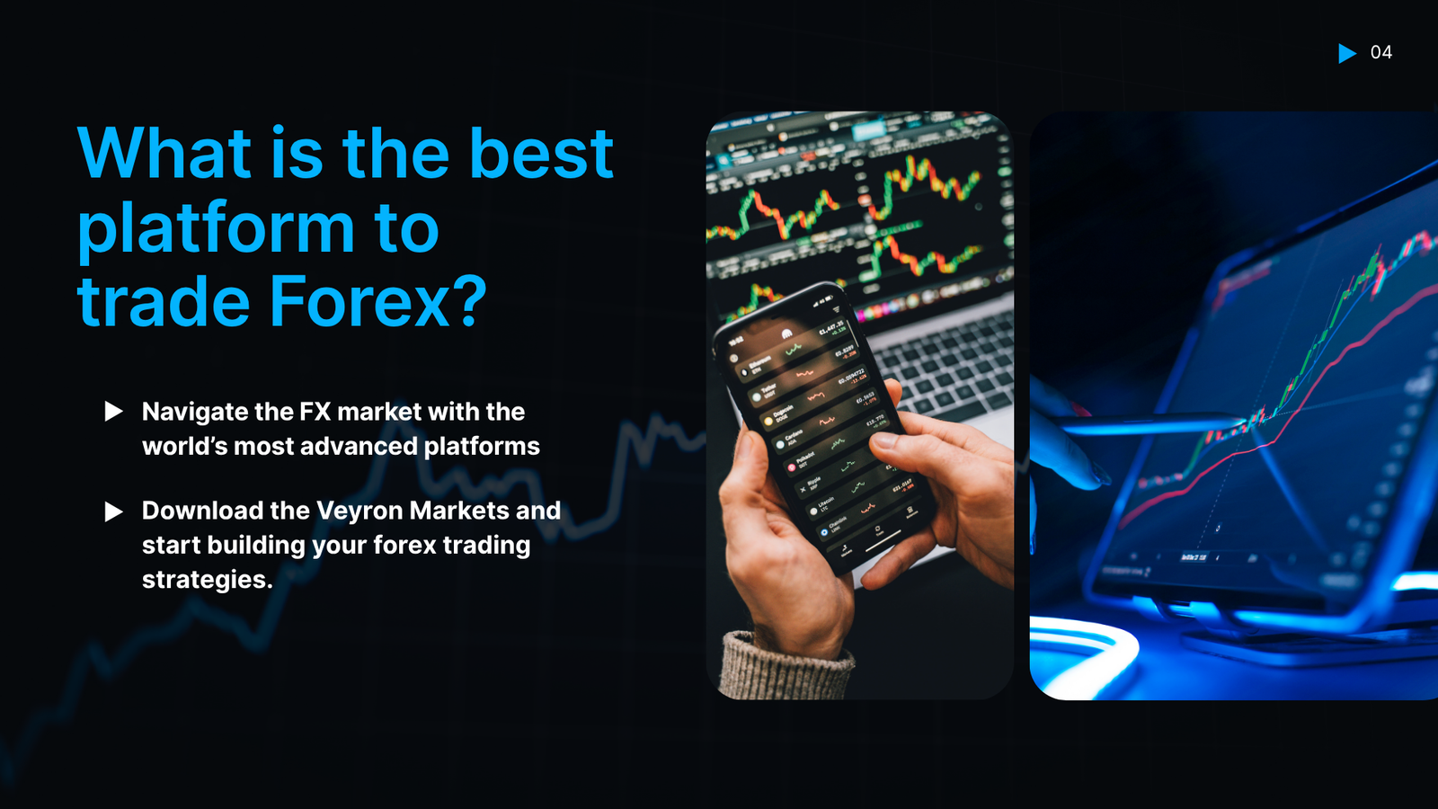 Dark Black and Blue Modern Forex Trading Company Presentation (2)
